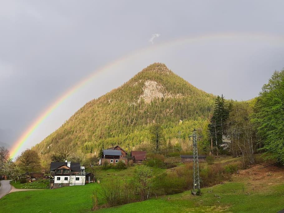S'Rastl Direkt Mit Bergpanorama Apartment Grundlsee Bagian luar foto