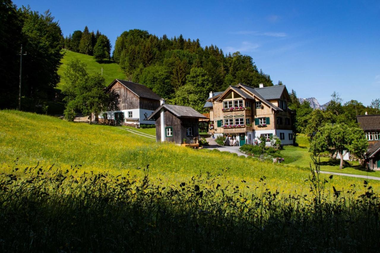 S'Rastl Direkt Mit Bergpanorama Apartment Grundlsee Bagian luar foto